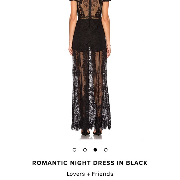 See through Black Dress Gown - Picture 2 of 2